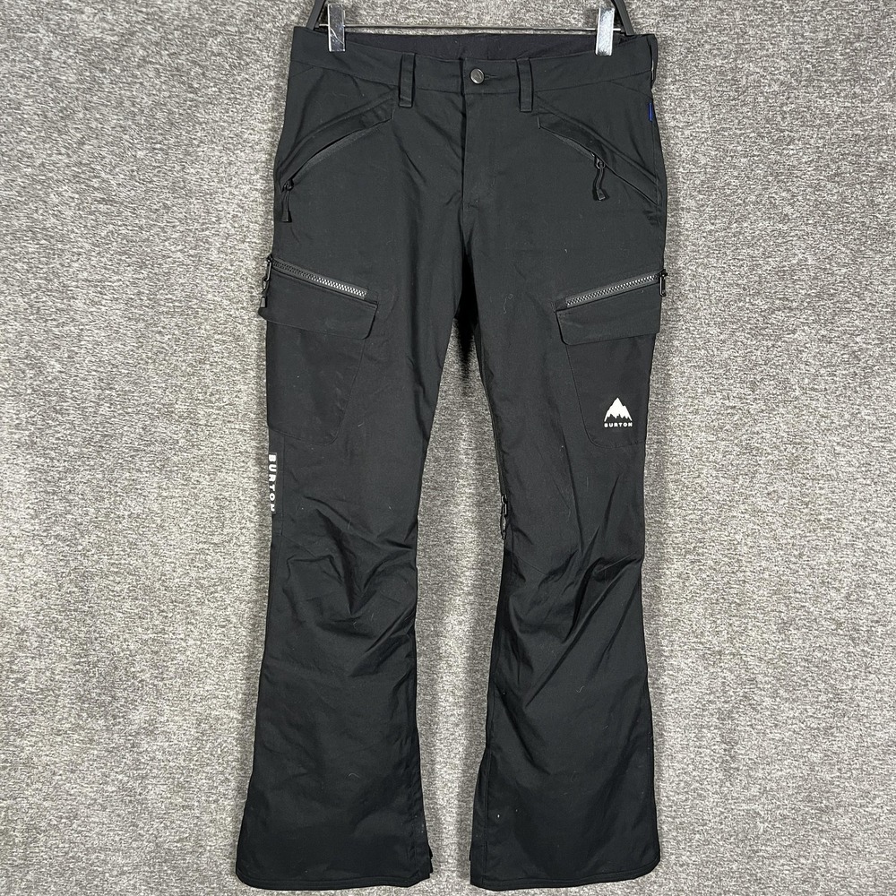 Burton Gloria Snow Pants Womens Small Black Waterproof Ski Snowboard Bootcut